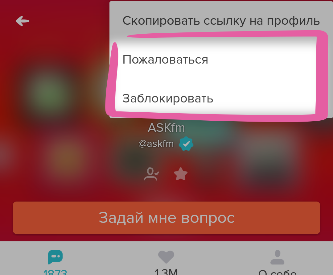 Средства безопасности - Ask.fm Safety Center